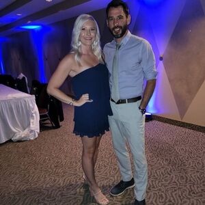 Lulu's Navy One Shoulder Dress